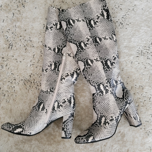 Target Shoes - Snake Print Knee High Boots!